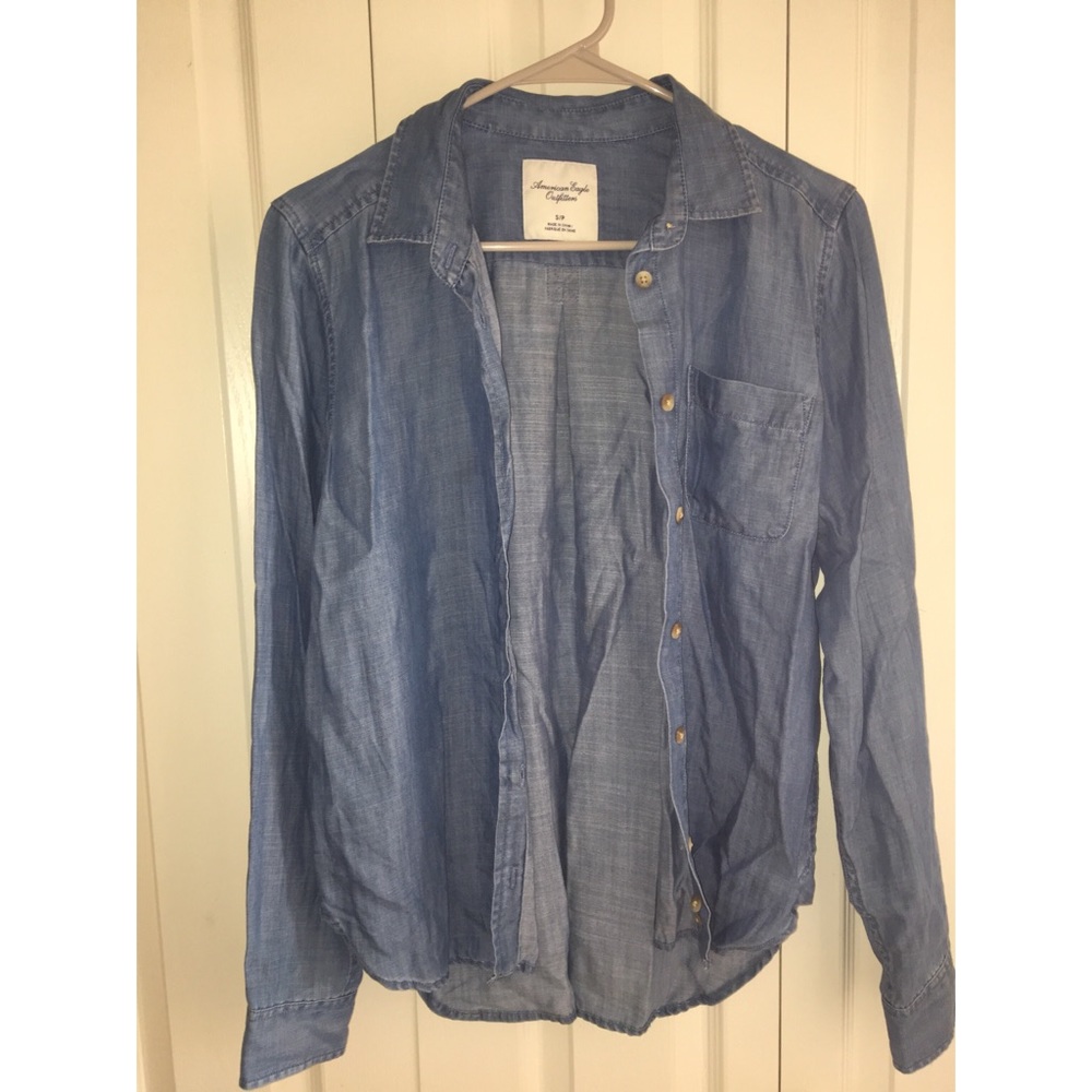 Denim button up